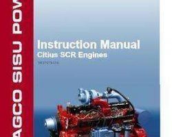 Massey Ferguson V837079156 Operator Manual - AGCO Power Sisu Citius Engine (tier 3, SCR)