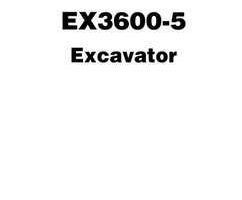 Workshop for Hitachi Ex-5 Series model Ex3600-5 Excavators