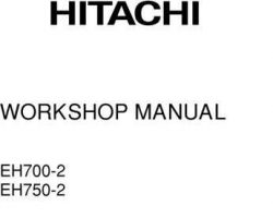Workshop for Hitachi Eh-2 Series model Eh750-2 Construction And Mining