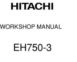 Workshop for Hitachi Eh-3 Series model Eh750-3 Construction And Mining