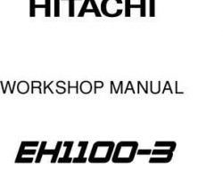 Workshop for Hitachi Eh-3 Series model Eh1100-3 Construction And Mining