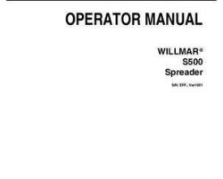 Willmar WR330547G Operator Manual - S500 / S-500 Spreader
