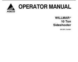 Willmar WR330548D Operator Manual - 10T Load Runner (2006-07)