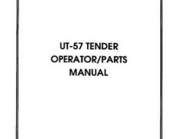 Willmar WRP0003A Operator Manual - UT57 Tender (includes parts info)