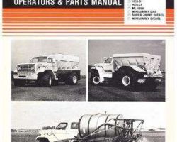 Willmar WRP0008 Operator Manual - HES-1250 Sprayer (liquid, truck, 1981)