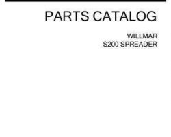 Willmar WRP0054E Parts Book - S200 / S-200 Spreader