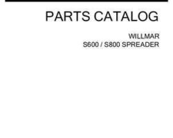 Willmar WRP0056H Parts Book - S600 / S-600 / S800 / S-800 Spreader