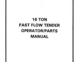 Willmar WRP0058A Operator Manual - 16 Ton Fast Flow Tender (LR-16, 1989)
