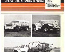Willmar WRP0120 Operator Manual - ML-1250 Liquid Applicator (truck sprayer, 1981)