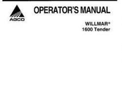 Willmar WRP0412 Operator Manual - 1600 Tender