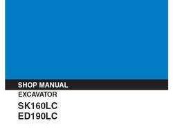 Kobelco Excavators model SK160LC Service Manual