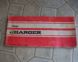 1969 Dodge Charger Original Owner's Manual