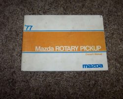 1977 Mazda Rotary Pickup Truck Owner's Manual