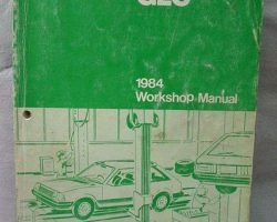1984 Mazda GLC Workshop Service Manual