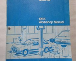 1985 Mazda GLC Workshop Service Manual