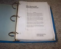 1994 Mazda 929 Workshop Service Manual