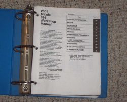 2001 Mazda 626 Workshop Service Manual Binder