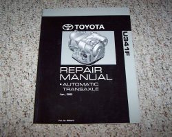 2003 Toyota Corolla Matrix U341F Automatic Transaxle Service Repair Manual
