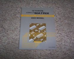 2003 Toyota Corolla Matrix Electrical Wiring Diagram Manual