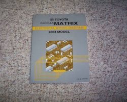 2004 Toyota Corolla Matrix Electrical Wiring Diagram Manual
