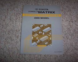 2005 Toyota Corolla Matrix Electrical Wiring Diagram Manual