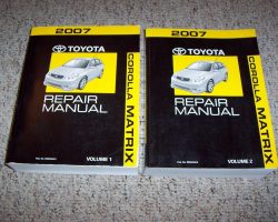 2007 Toyota Corolla Matrix Service Manual