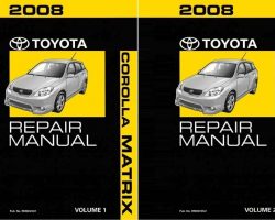 2008 Toyota Corolla Matrix Service Manual