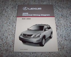 2008 Lexus RX350 Electrical Wiring Diagram Manual