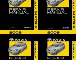 2009 Toyota Corolla Matrix Service Repair Manual