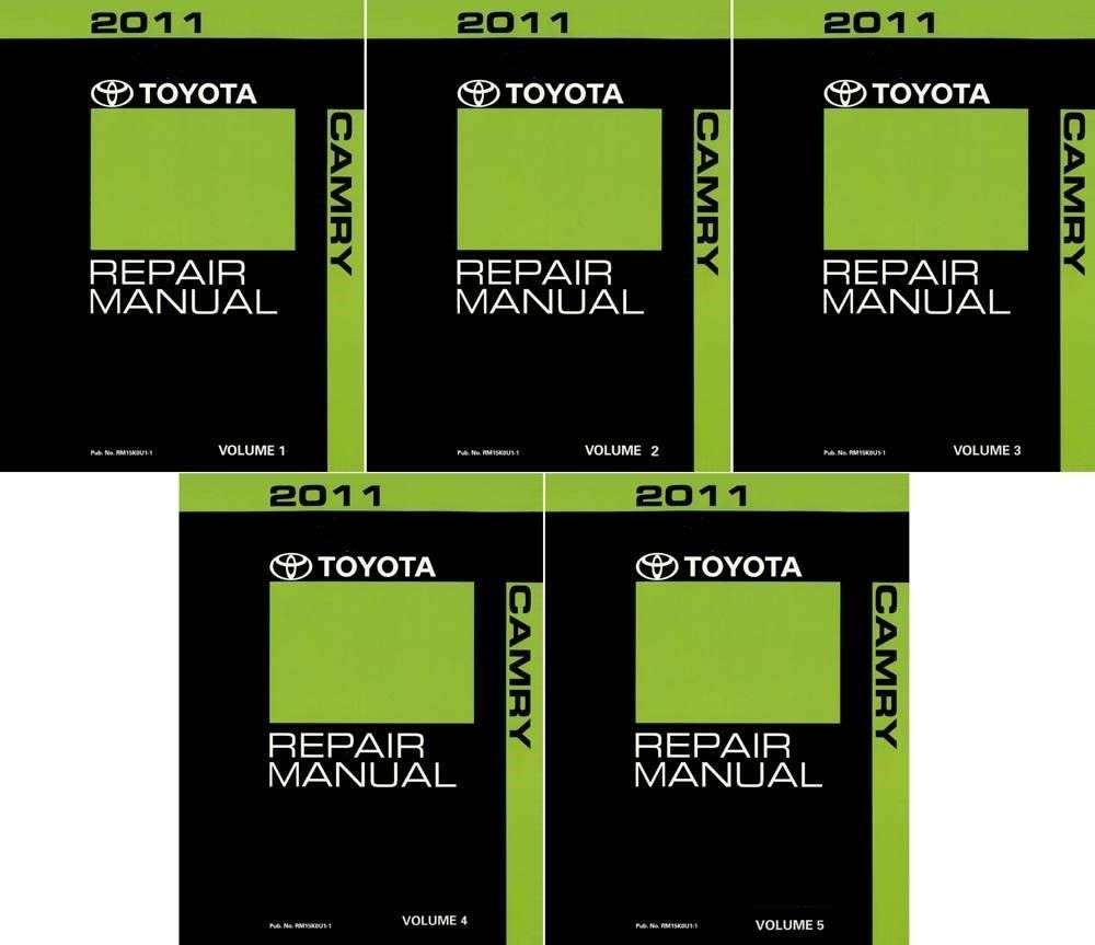 2011 Toyota Camry Service Repair Manual – DIY Repair Manuals