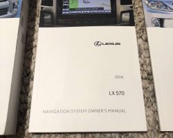 2014 Lexus LX570 Navigation System Owner's Manual