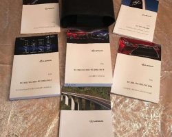 2016 Lexus RC200t, RC300, RC350 & RCF Owner's Manual Set