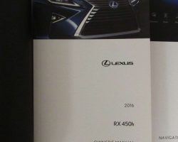 2016 Lexus RX450h Owner's Manual