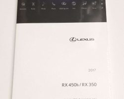 2017 Lexus RX350 & RX450h Navigation System Owner's Manual