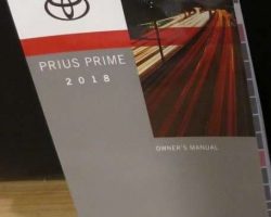 2018 Toyota Prius Prime Owner's Manual