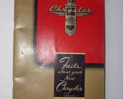 1946 Chrysler New Yorker C-39 Owner's Manual