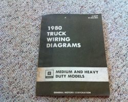 1980 GMC Medium & Heavy Duty Truck Wiring Diagrams Manual