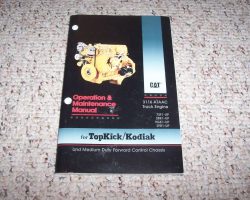 1997 GMC Topkick C-Series Medium Duty Truck Owner's Manual