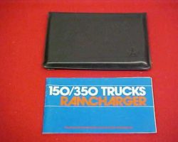 1993 Dodge Ram Truck 150, 250, 350 & Ramcharger Owner's Manual Set