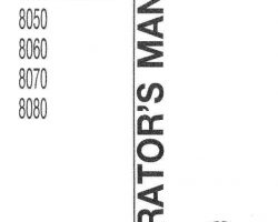 Operator's Manual for New Holland Harvesting equipment model 8080