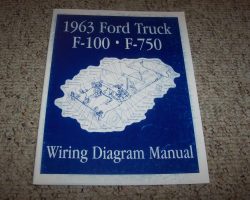 1963 Ford F-250 Truck Electrical Wiring Diagrams Manual