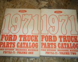 1971 Ford F-250 Truck Parts Catalog