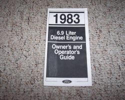 1983 Ford F-250 6.9L Diesel Owner's Manual Supplement