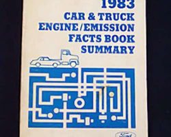 1983 Ford F-250 Truck Engine/Emissions Facts Book Summary