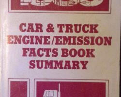 1986 Ford F-250 Truck Engine/Emissions Facts Book Summary