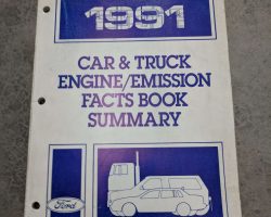 1991 Ford F-250 Truck Engine/Emissions Facts Book Summary