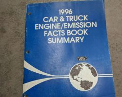 1996 Ford F-250 Truck Engine/Emissions Facts Book Summary
