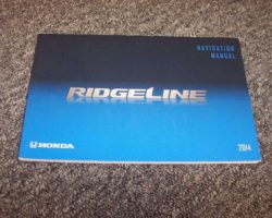 2014 Honda Ridgeline Navigation System Owner's Manual