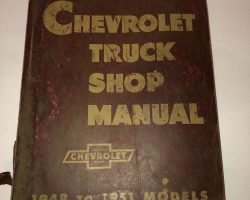 1952 Chevrolet Truck Original Service Manual