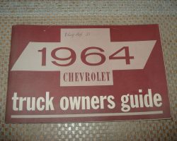 1964 Chevrolet Truck Original Owner's Manual